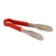 Thunder Group 10" x 4-5/8" x 1-1/2", Tong, Red Color, Stainless Steel Body with Non-Slip PolyVinyl chloride Coated handles, Sanitary and Safe for Food Service, Color Coded by Thunder Group (thunder-group-10-x-4-5-8-x-1-1-2-tong-red-color-stainless-steel-body-with-non-slip-polyvinyl-chloride-coated-handles-sanitary-and-safe-for-food-service-color-coded)