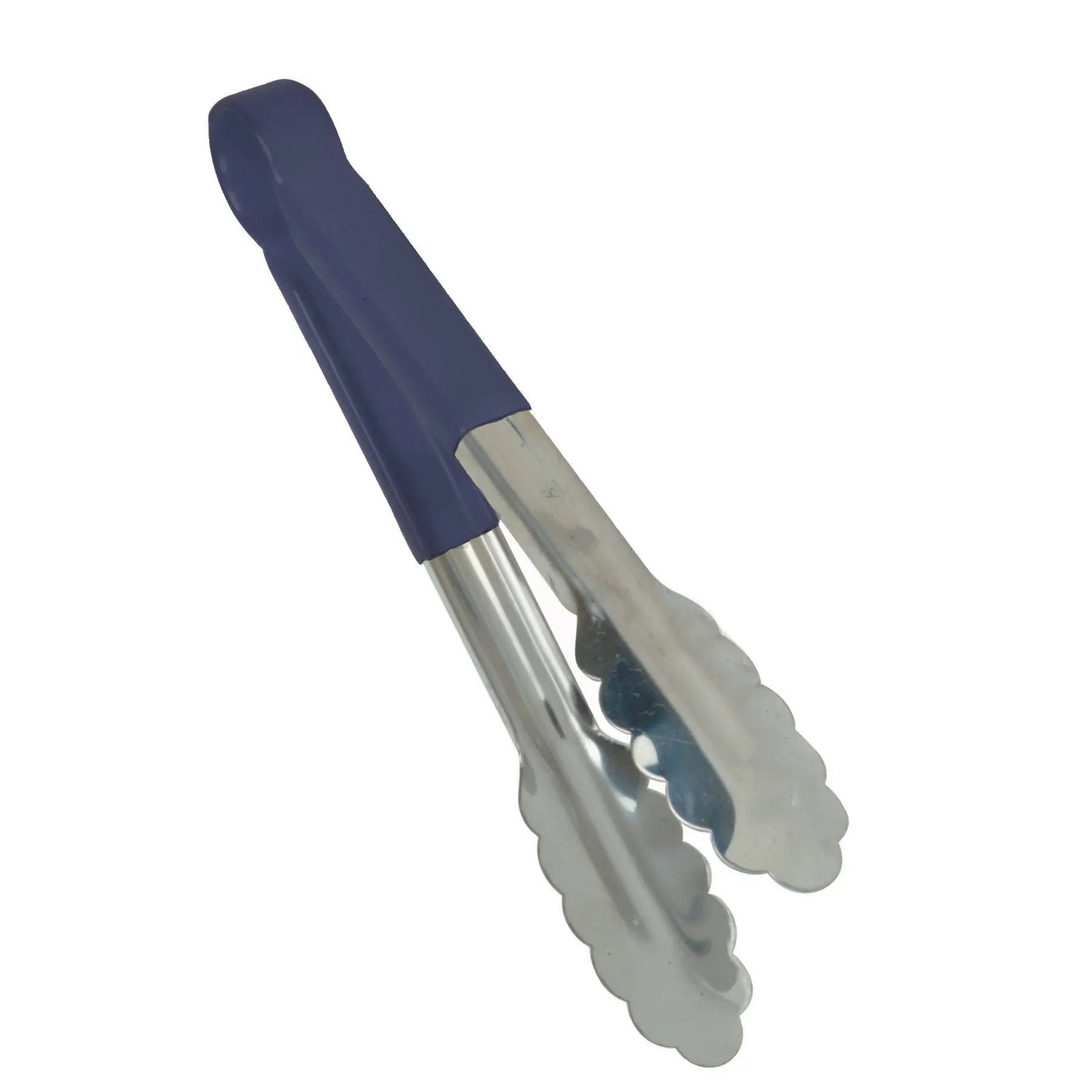Thunder Group 12" x 7-3/4" x 1-1/2", Tong, Blue Color, Stainless Steel Body with Non-Slip PolyVinyl chloride Coated handles, Sanitary and Safe for Food Service, Color Coded by Thunder Group (thunder-group-12-x-7-3-4-x-1-1-2-tong-blue-color-stainless-steel-body-with-non-slip-polyvinyl-chloride-coated-handles-sanitary-and-safe-for-food-service-color-coded)