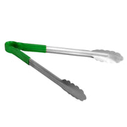 Thunder Group 12" x 7-3/4" x 1-1/2", Tong, Green Color, Stainless Steel Body with Non-Slip PolyVinyl chloride Coated handles, Sanitary and Safe for Food Service, Color Coded by Thunder Group (thunder-group-12-x-7-3-4-x-1-1-2-tong-green-color-stainless-steel-body-with-non-slip-polyvinyl-chloride-coated-handles-sanitary-and-safe-for-food-service-color-coded)