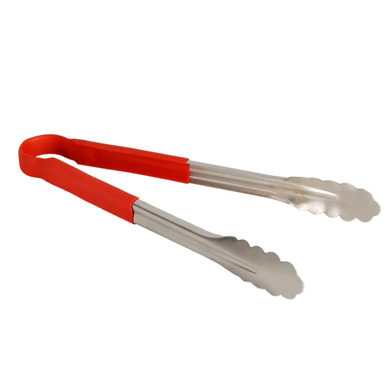 Thunder Group 12" x 7-3/4" x 1-1/2", Tong, Red Color, Stainless Steel Body with Non-Slip PolyVinyl chloride Coated handles, Sanitary and Safe for Food Service, Color Coded by Thunder Group (thunder-group-12-x-7-3-4-x-1-1-2-tong-red-color-stainless-steel-body-with-non-slip-polyvinyl-chloride-coated-handles-sanitary-and-safe-for-food-service-color-coded)