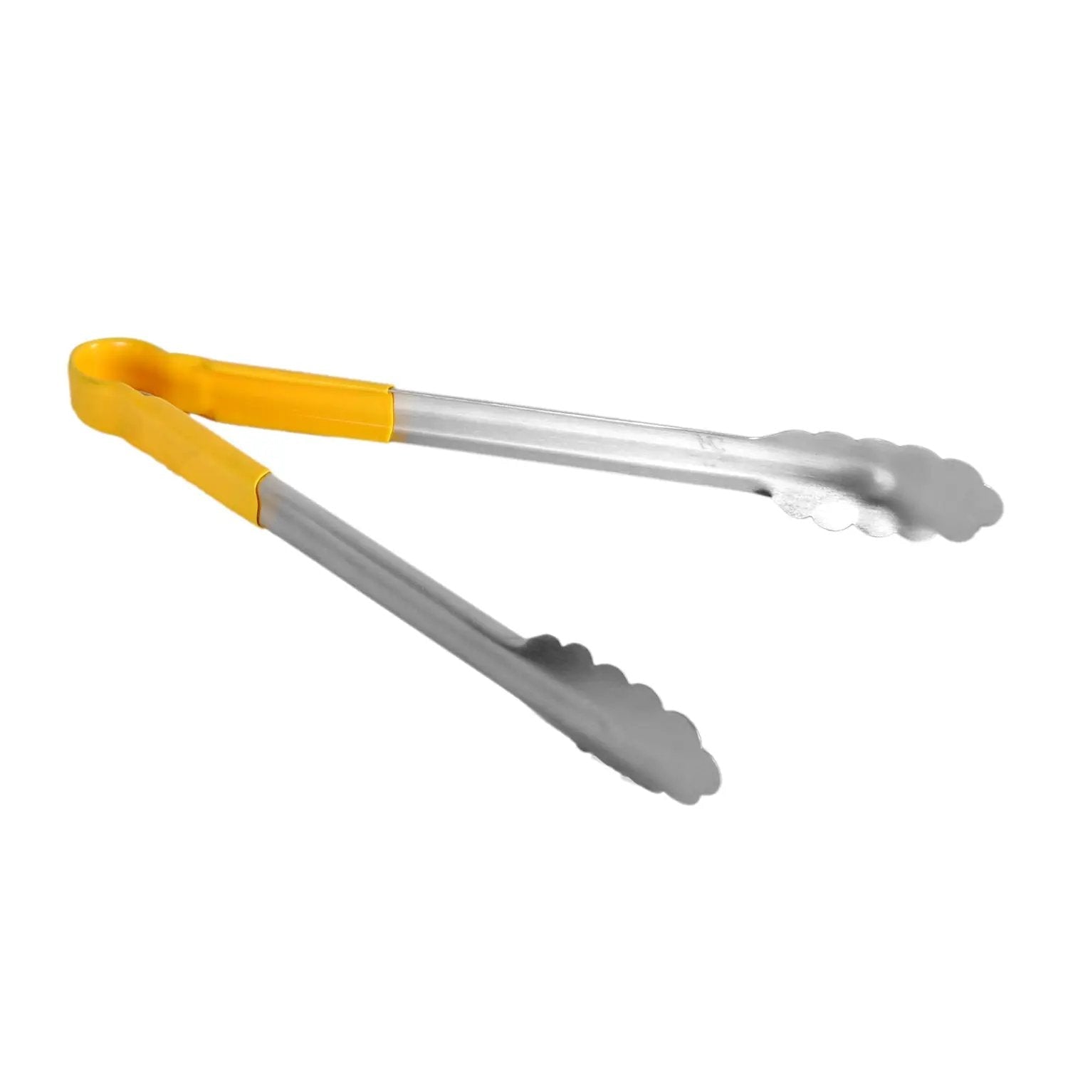 Thunder Group 12" x 7-3/4" x 1-1/2", Tong, Yellow Color, Stainless Steel Body with Non-Slip PolyVinyl chloride Coated handles, Sanitary and Safe for Food Service, Color Coded by Thunder Group (thunder-group-12-x-7-3-4-x-1-1-2-tong-yellow-color-stainless-steel-body-with-non-slip-polyvinyl-chloride-coated-handles-sanitary-and-safe-for-food-service-color-coded)