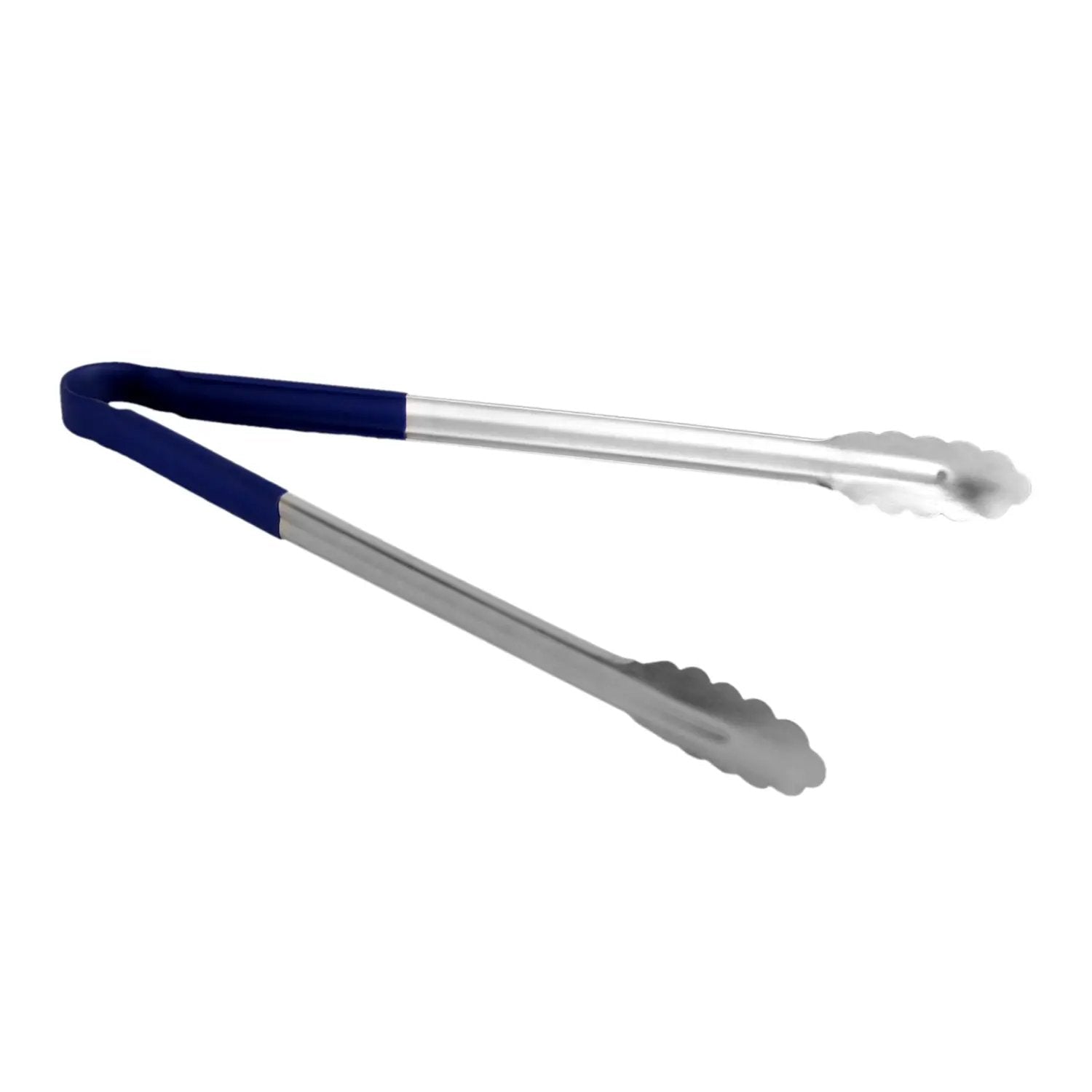 Thunder Group 16" x 6-1/2" x 1-1/2", Tong, Blue Color, Stainless Steel Body with Non-Slip PolyVinyl chloride Coated handles, Sanitary and Safe for Food Service, Color Coded by Thunder Group (thunder-group-16-x-6-1-2-x-1-1-2-tong-blue-color-stainless-steel-body-with-non-slip-polyvinyl-chloride-coated-handles-sanitary-and-safe-for-food-service-color-coded)