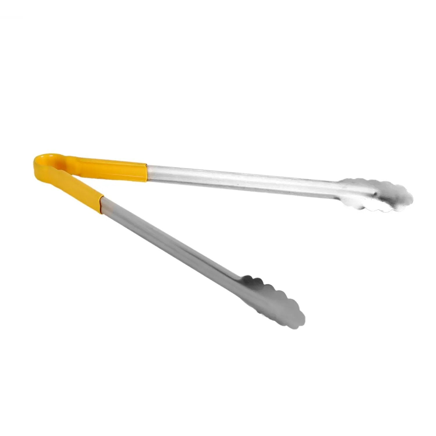 Thunder Group 16" x 6-1/2" x 1-1/2", Tong, Yellow Color, Stainless Steel Body with Non-Slip PolyVinyl chloride Coated handles, Sanitary and Safe for Food Service, Color Coded by Thunder Group (thunder-group-16-x-6-1-2-x-1-1-2-tong-yellow-color-stainless-steel-body-with-non-slip-polyvinyl-chloride-coated-handles-sanitary-and-safe-for-food-service-color-coded)
