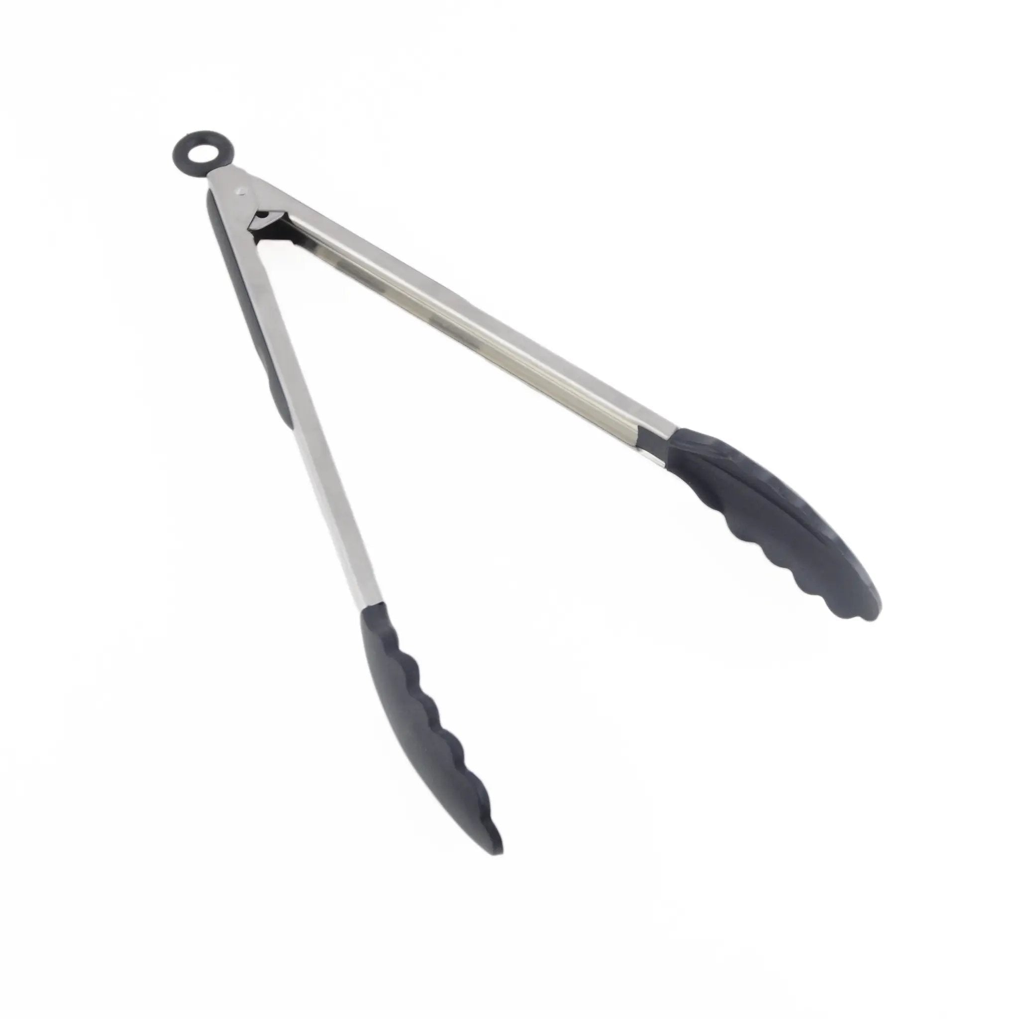 Thunder Group 12" x 1-1/4" x 1-1/2", Non-Slip Locking Utility Tong, Stainless Steel Handles (0.8mm Thickness) with Silicone Pull out Locking Tips and Grip, Maximum Temperature 509?F by Thunder Group (thunder-group-12-x-1-1-4-x-1-1-2-non-slip-locking-utility-tong-stainless-steel-handles-0-8mm-thickness-with-silicone-pull-out-locking-tips-and-grip-maximum-temperature-509-f)