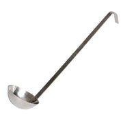 Thunder Group 2 oz, 2-1/2" Diameter x 1-1/4" Height Ladle Bowl size, 10-1/8" Length x 1/2" Width Handle and 1-5/8" Length x 1/2" Width bended tip can be easily nested on Pot rim or hung on rack, Stainless Steel Two-Piece Ladle by Thunder Group (thunder-group-2-oz-2-1-2-diameter-x-1-1-4-height-ladle-bowl-size-10-1-8-length-x-1-2-width-handle-and-1-5-8-length-x-1-2-width-bended-tip-can-be-easily-nested-on-pot-rim-or-hung-on-rack-stainless-steel-two-piece-ladle)