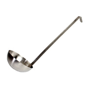 Thunder Group 12 oz, 4-3/4" Diameter x 1-7/8" Height Ladle Bowl size, 15-1/2" Length x 1-7/8" Width Handle and 1-3/4" Length x 3/4" width bended tip can be easily nested on Pot rim or hung on rack, Stainless Steel Two-Piece Ladle by Thunder Group (thunder-group-12-oz-4-3-4-diameter-x-1-7-8-height-ladle-bowl-size-15-1-2-length-x-1-7-8-width-handle-and-1-3-4-length-x-3-4-width-bended-tip-can-be-easily-nested-on-pot-rim-or-hung-on-rack-stainless-steel-two-piece-ladle)