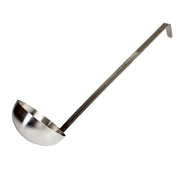 Thunder Group 16 oz, 5" Diameter x 2-1/8" Height Ladle Bowl size, 15-1/2" Length x 3/4" Width Handle and 1-3/4" Length x 3/4" width bended tip can be easily nested on Pot rim or hung on rack, Stainless Steel Two-Piece Ladle by Thunder Group (thunder-group-16-oz-5-diameter-x-2-1-8-height-ladle-bowl-size-15-1-2-length-x-3-4-width-handle-and-1-3-4-length-x-3-4-width-bended-tip-can-be-easily-nested-on-pot-rim-or-hung-on-rack-stainless-steel-two-piece-ladle)
