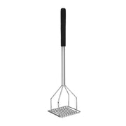 Thunder Group 6" x 6" x 24", Square Shape Potato Masher, Chrome Plated with Soft Grip Handle, Black Color, Easy to Clean by Thunder Group (thunder-group-6-x-6-x-24-square-shape-potato-masher-chrome-plated-with-soft-grip-handle-black-color-easy-to-clean)