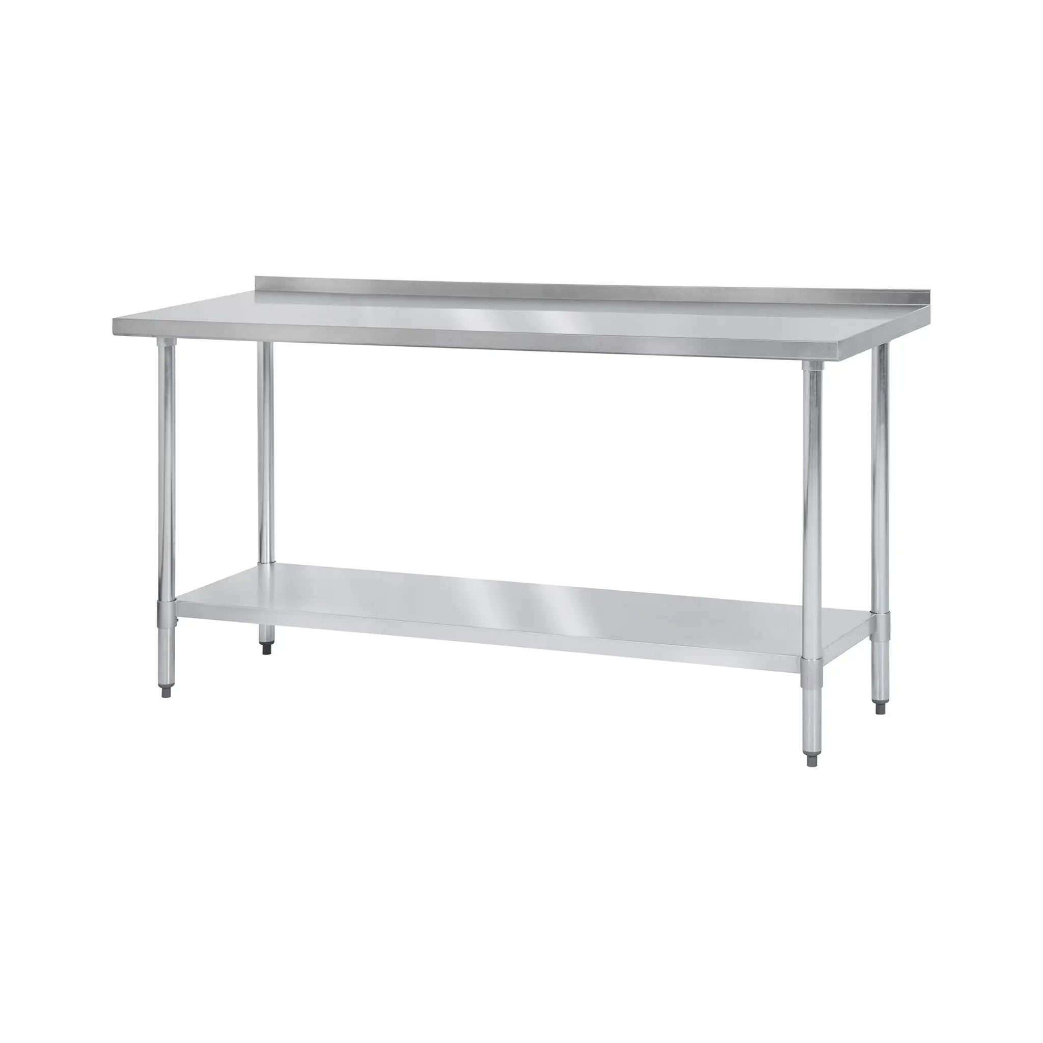 Thunder Group SLWT42472F4 24" x 72" Commercial Worktable with 4" Backsplash Product Image
