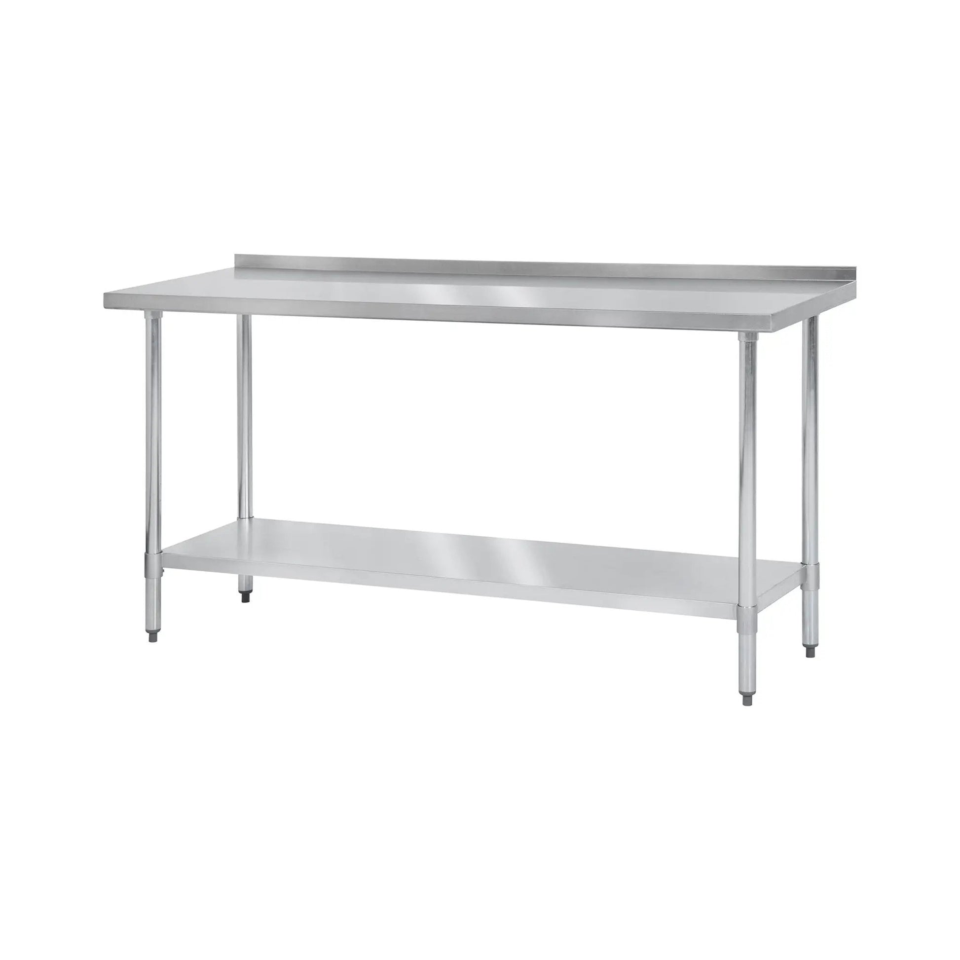 Thunder Group SLWT43060F4 30" x 60" Commercial Worktable with 4" Backsplash Product Image