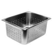 Thunder Group Half Size, 6" Deep, Perforated, Anti-Jam, Heavy-Duty, Stainless Steel 18-8, 304 Material, True 24 Gauge, Dishwasher Safe, No Microwave, Oven Safe, NSF by Thunder Group (thunder-group-half-size-6-deep-perforated-anti-jam-heavy-duty-stainless-steel-18-8-304-material-true-24-gauge-dishwasher-safe-no-microwave-oven-safe-nsf)