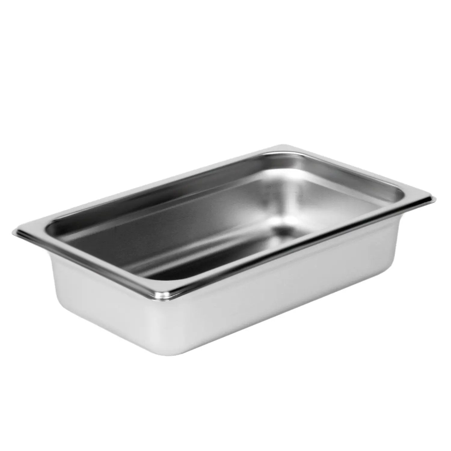 Thunder Group Quarter Size, 2-1/2" Deep, Anti-Jam, Heavy-Duty, Stainless Steel 18-8, 304 Material, True 24 Gauge, Dishwasher Safe, No Microwave, Oven Safe, NSF by Thunder Group (thunder-group-quarter-size-2-1-2-deep-anti-jam-heavy-duty-stainless-steel-18-8-304-material-true-24-gauge-dishwasher-safe-no-microwave-oven-safe-nsf)