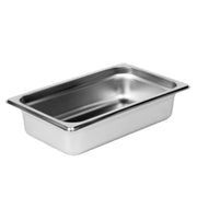 Thunder Group Quarter Size, 2-1/2" Deep, Anti-Jam, Heavy-Duty, Stainless Steel 18-8, 304 Material, True 24 Gauge, Dishwasher Safe, No Microwave, Oven Safe, NSF by Thunder Group (thunder-group-quarter-size-2-1-2-deep-anti-jam-heavy-duty-stainless-steel-18-8-304-material-true-24-gauge-dishwasher-safe-no-microwave-oven-safe-nsf)