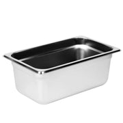 Thunder Group Quarter Size, 4" Deep, Anti-Jam, Heavy-Duty, Stainless Steel 18-8, 304 Material, True 24 Gauge, Dishwasher Safe, No Microwave, Oven Safe, NSF by Thunder Group (thunder-group-quarter-size-4-deep-anti-jam-heavy-duty-stainless-steel-18-8-304-material-true-24-gauge-dishwasher-safe-no-microwave-oven-safe-nsf)