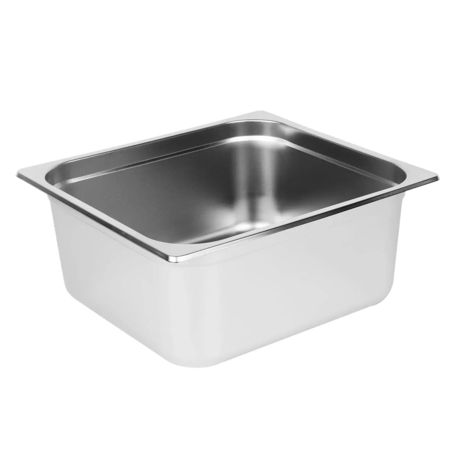 Thunder Group Two-Thirds Size, 6" Deep, Anti-Jam, Heavy-Duty, Stainless Steel 18-8, 304 Material, True 24 Gauge, Dishwasher Safe, No Microwave, Oven Safe, NSF by Thunder Group (thunder-group-two-thirds-size-6-deep-anti-jam-heavy-duty-stainless-steel-18-8-304-material-true-24-gauge-dishwasher-safe-no-microwave-oven-safe-nsf)