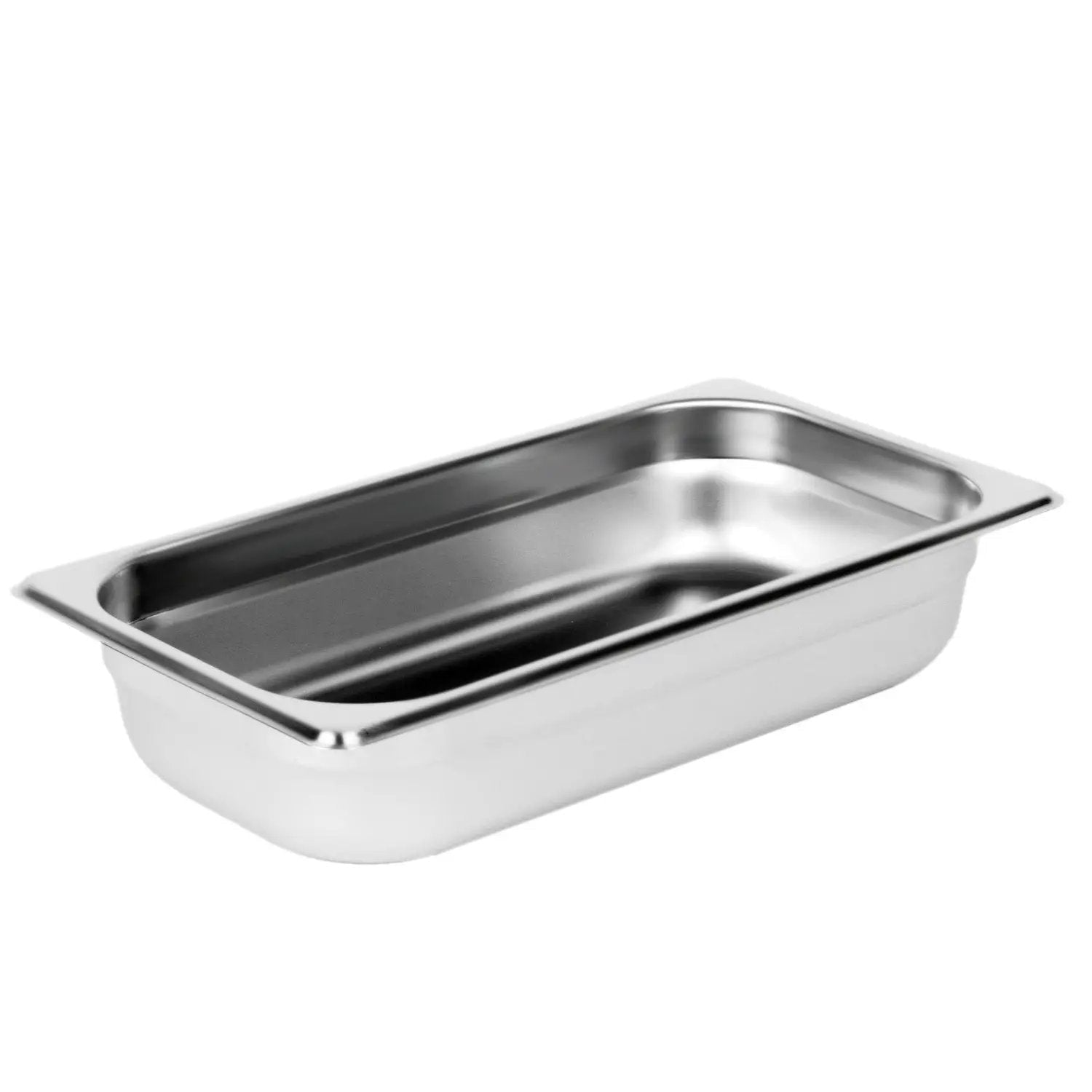 Thunder Group Third Size, 2-1/2" Deep, Anti-Jam, Heavy-Duty , Stainless Steel 18-8, 304 Material, True 25 Gauge, Dishwasher Safe, No Microwave, Oven Safe, NSF by Thunder Group (thunder-group-third-size-2-1-2-deep-anti-jam-heavy-duty-stainless-steel-18-8-304-material-true-25-gauge-dishwasher-safe-no-microwave-oven-safe-nsf)