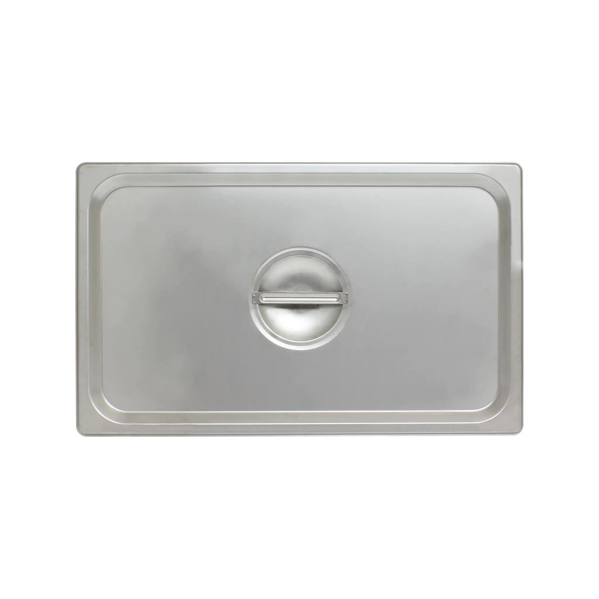 Thunder Group Solid Cover for Full Size Steam Pans, Stainless Steel 18-8, 304 Material, True 24 Gauge, Dishwasher Safe, No Microwave, Oven Safe, NSF by Thunder Group (thunder-group-solid-cover-for-full-size-steam-pans-stainless-steel-18-8-304-material-true-24-gauge-dishwasher-safe-no-microwave-oven-safe-nsf)
