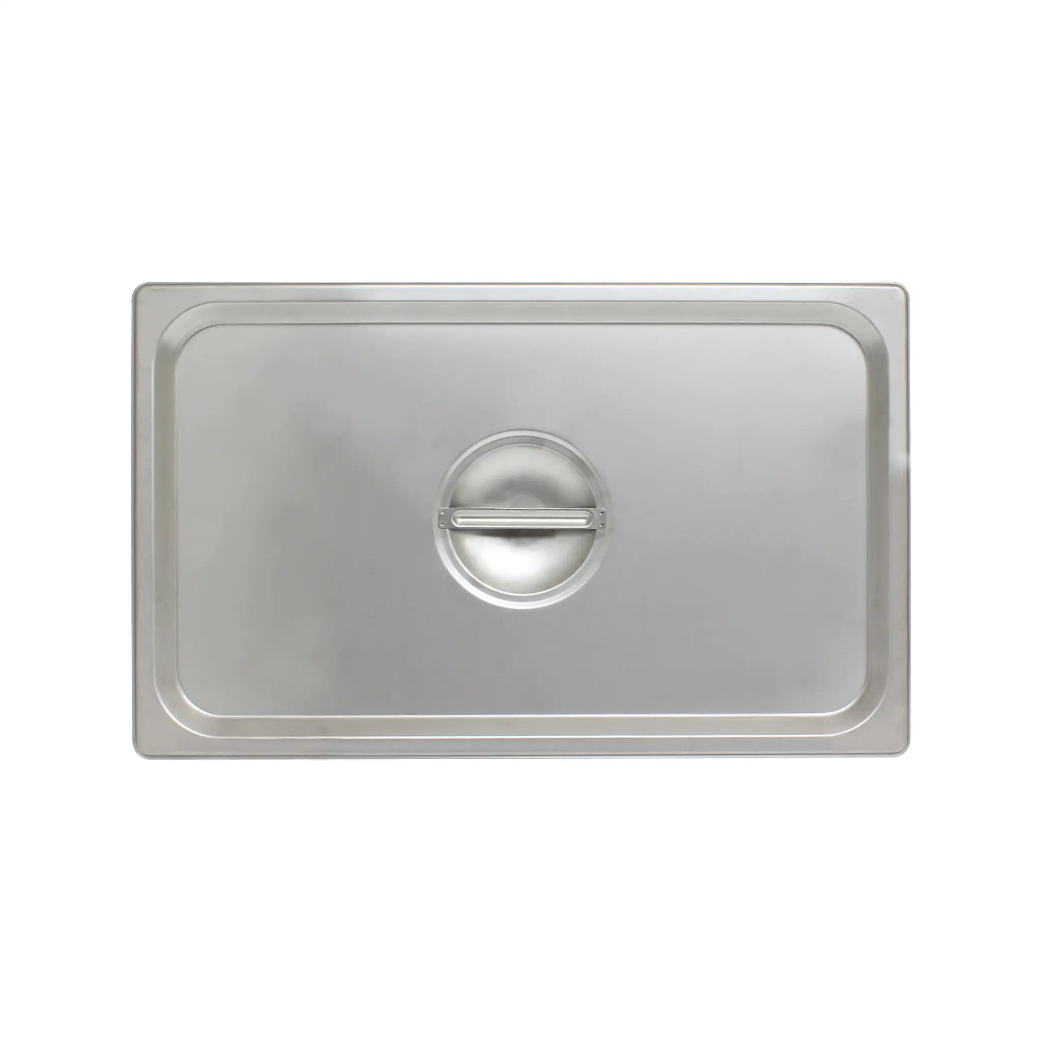 Thunder Group Solid Cover for Full Size Steam Pans, Stainless Steel 18-8, 304 Material, True 24 Gauge, Dishwasher Safe, No Microwave, Oven Safe, NSF by Thunder Group (thunder-group-solid-cover-for-full-size-steam-pans-stainless-steel-18-8-304-material-true-24-gauge-dishwasher-safe-no-microwave-oven-safe-nsf)