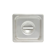 Thunder Group Solid Cover for Sixth Size Steam Pans, Stainless Steel 18-8, 304 Material, True 24 Gauge, Dishwasher Safe, No Microwave, Oven Safe, NSF by Thunder Group (thunder-group-solid-cover-for-sixth-size-steam-pans-stainless-steel-18-8-304-material-true-24-gauge-dishwasher-safe-no-microwave-oven-safe-nsf)