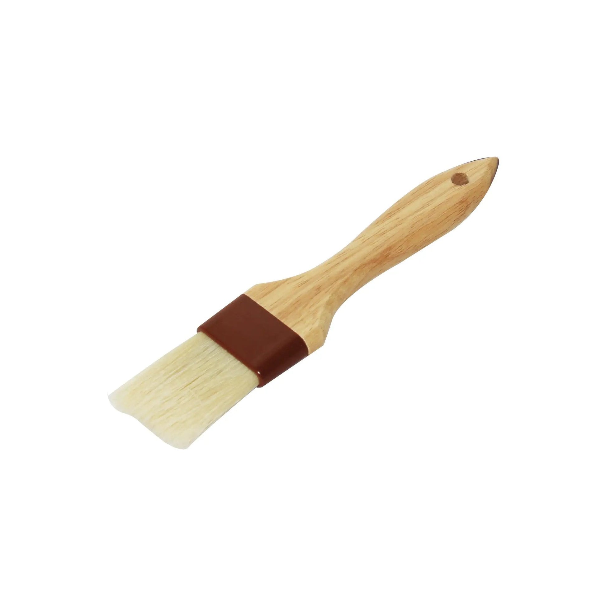 Thunder Group 1-1/2" Flat Head, 8-3/8" x 1-3/8" x 1/2" Sterilized and Bleached Boar Bristle Pastry Brush Bounded by Brown Plastic Ferrule, Boar Bristles with Wooden Handle by Thunder Group (thunder-group-1-1-2-flat-head-8-3-8-x-1-3-8-x-1-2-sterilized-and-bleached-boar-bristle-pastry-brush-bounded-by-brown-plastic-ferrule-boar-bristles-with-wooden-handle)
