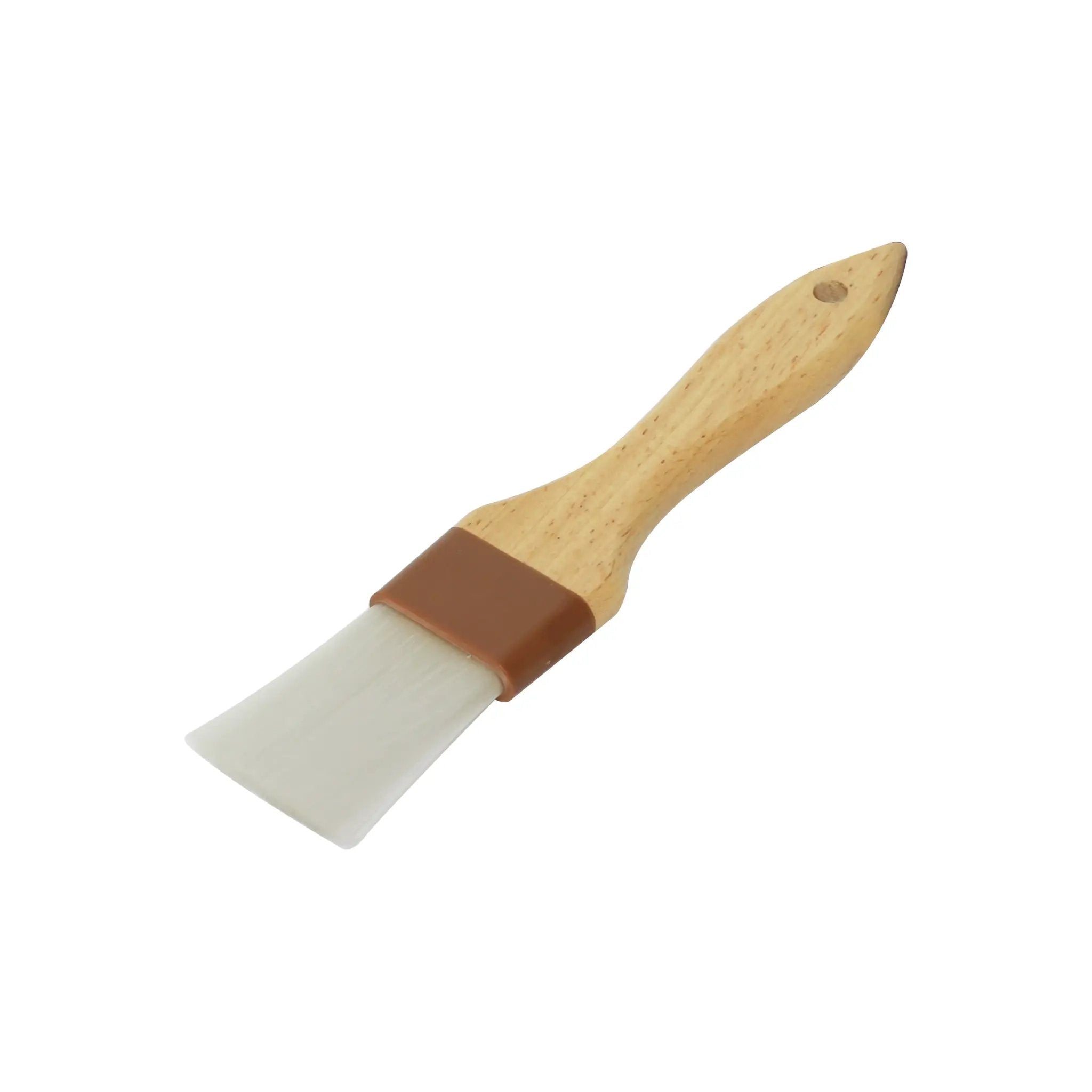 Thunder Group 1-1/2" Flat Head, 8-3/8" x 1-3/8" x 1/2" Nylon Bristles Pastry Brush Bounded by Brown Plastic Ferrule, Nylon Bristles with Wooden Handle by Thunder Group (thunder-group-1-1-2-flat-head-8-3-8-x-1-3-8-x-1-2-nylon-bristles-pastry-brush-bounded-by-brown-plastic-ferrule-nylon-bristles-with-wooden-handle)