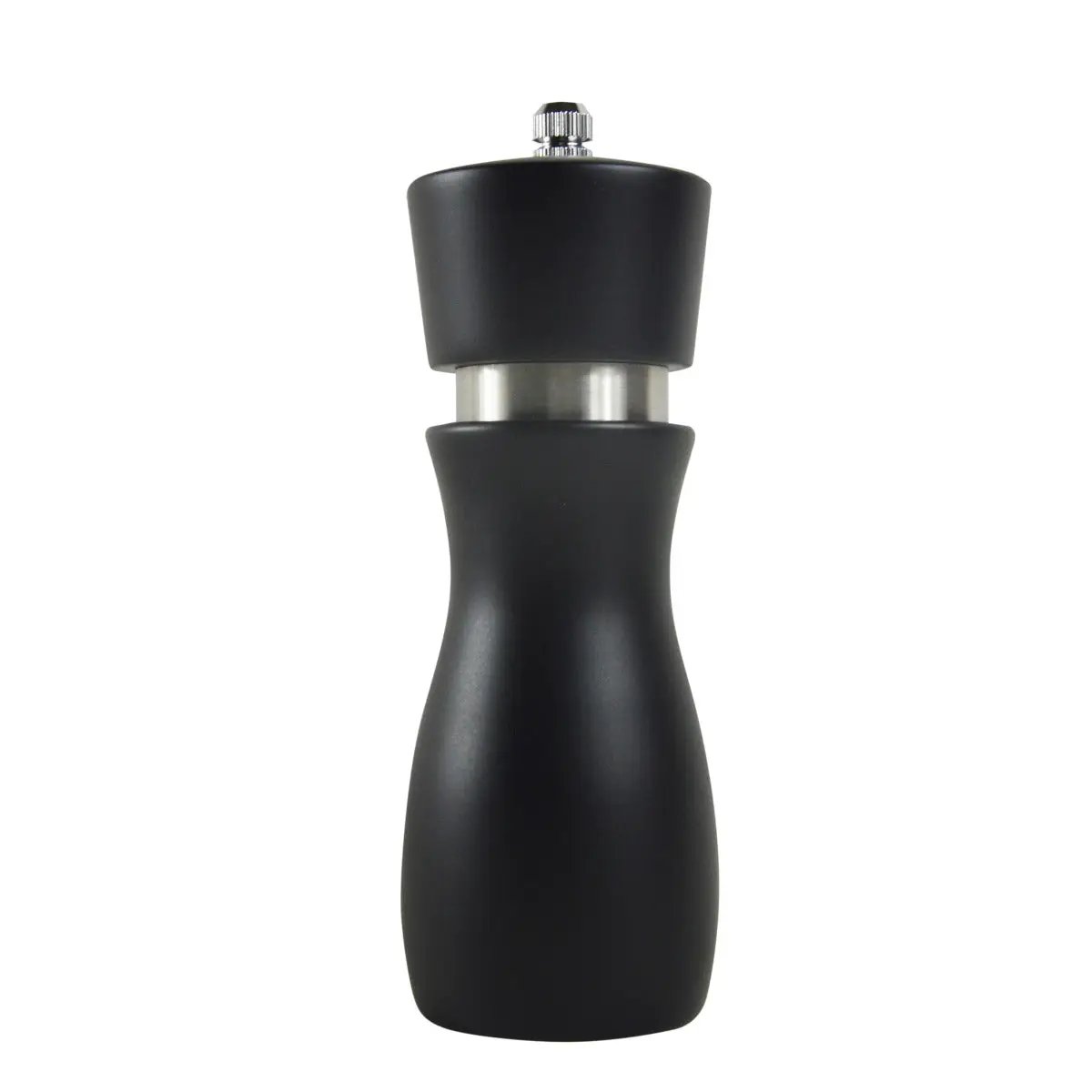 Thunder Group 6"H Beechwood Pepper Mill, Black by Thunder Group (thunder-group-6h-beechwood-pepper-mill-black)