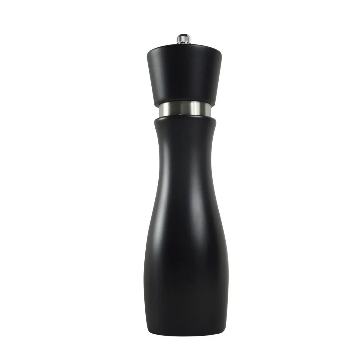 Thunder Group 8"H Beechwood Pepper Mill, Black by Thunder Group (thunder-group-8h-beechwood-pepper-mill-black)