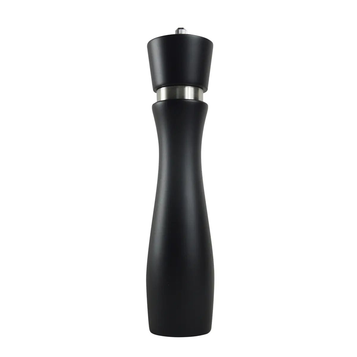 Thunder Group 10"H Beechwood Pepper Mill, Black by Thunder Group (thunder-group-10h-beechwood-pepper-mill-black)