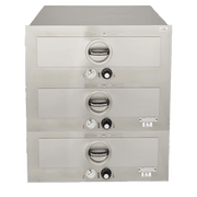 Toastmaster 3C80AT09 built-in triple drawer warmer