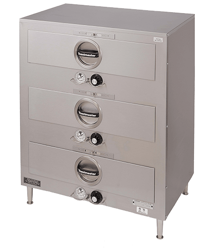 Toastmaster 3C84DT09 freestanding triple drawer warmer