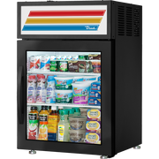 True GDM-05-HC~FGD01 countertop glass door refrigerator