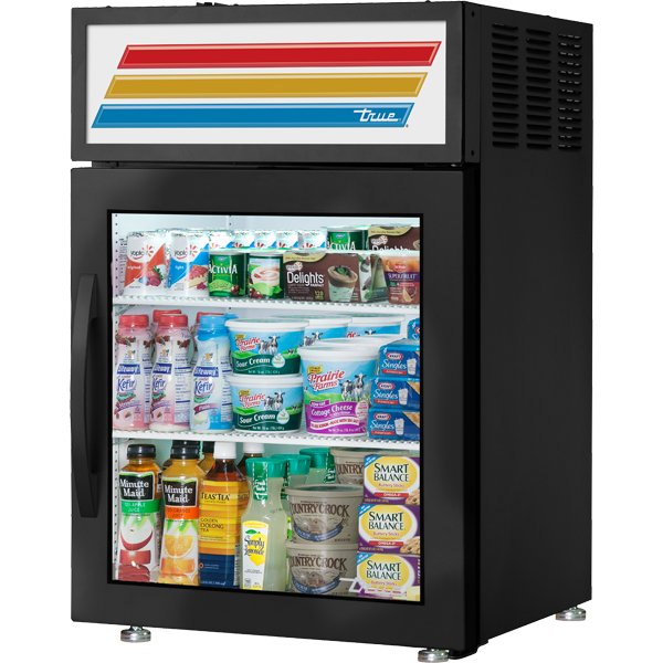 True GDM-05-HC~FGD01 countertop glass door refrigerator