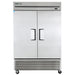 True T - 49 - HC 54" Two Section Reach In Refrigerator, (2) Left/Right Hinge Solid Doors, 115v