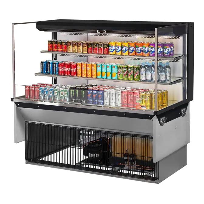 Turbo Air 59 7/8" Drop-In Open Air Cooler - Ideal for Self-Serve Display (115v)