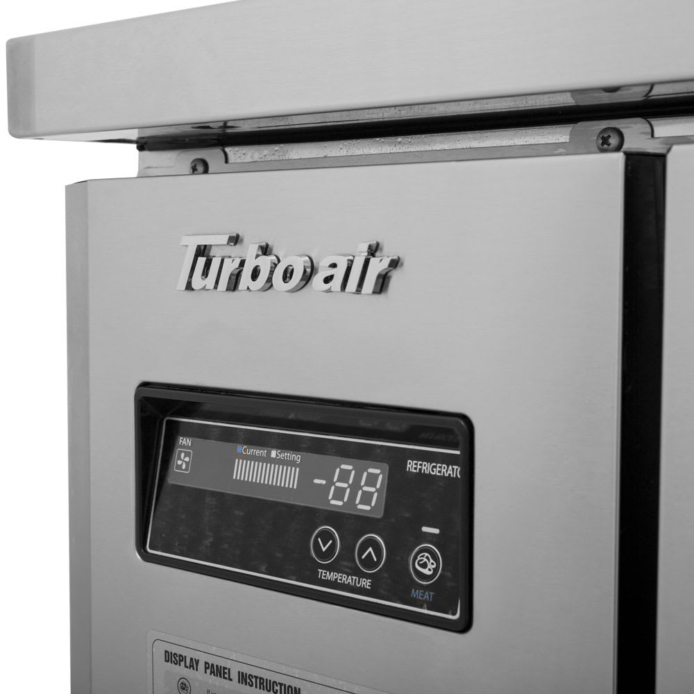Turbo Air JUR - 60S - N6 59" W Undercounter Refrigerator w/ (2) Section & (2) Door, 115v