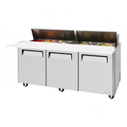 Turbo Air MST - 72 - 18 - N: 72" 3 - Section Refrigerated Sandwich Prep Table (115V)
