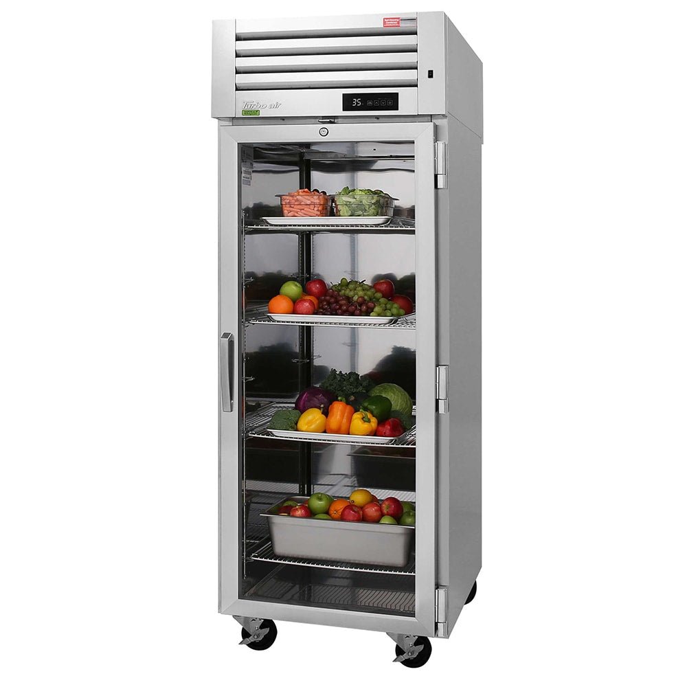 Turbo Air PRO - 26R - G - N: 28 3/4" Reach - In Refrigerator with Glass Door