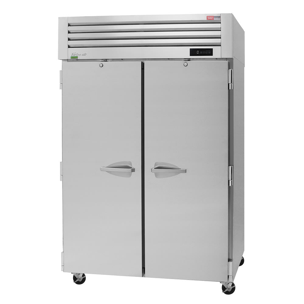 Turbo Air PRO - 50F - N: 51 3/4" PRO Series Two - Section Reach - In Freezer with Solid Doors (115v)
