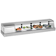 Turbo Air SAK - 60L - N 60" Commercial Sushi Display Case - Left Compressor, 115v