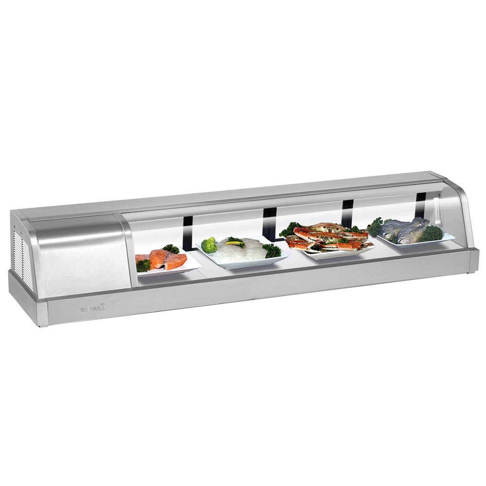 Turbo Air SAK - 60R - N 60" Commercial Sushi Display Case - Right Compressor, 115v
