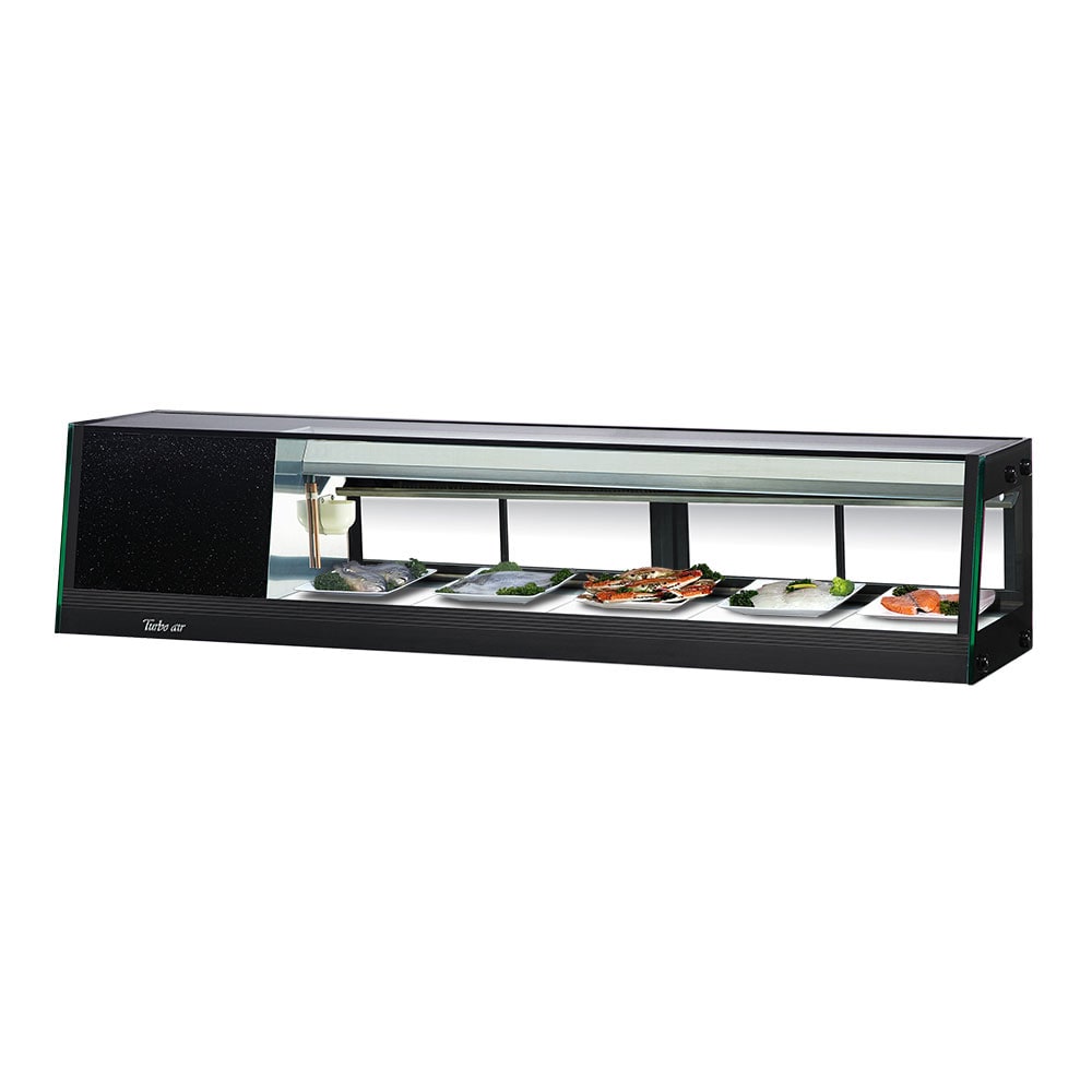 Turbo Air SAS - 60L - N 59" Refrigerated Sushi Display Case - LED Illumination, Left Compressor, 115V