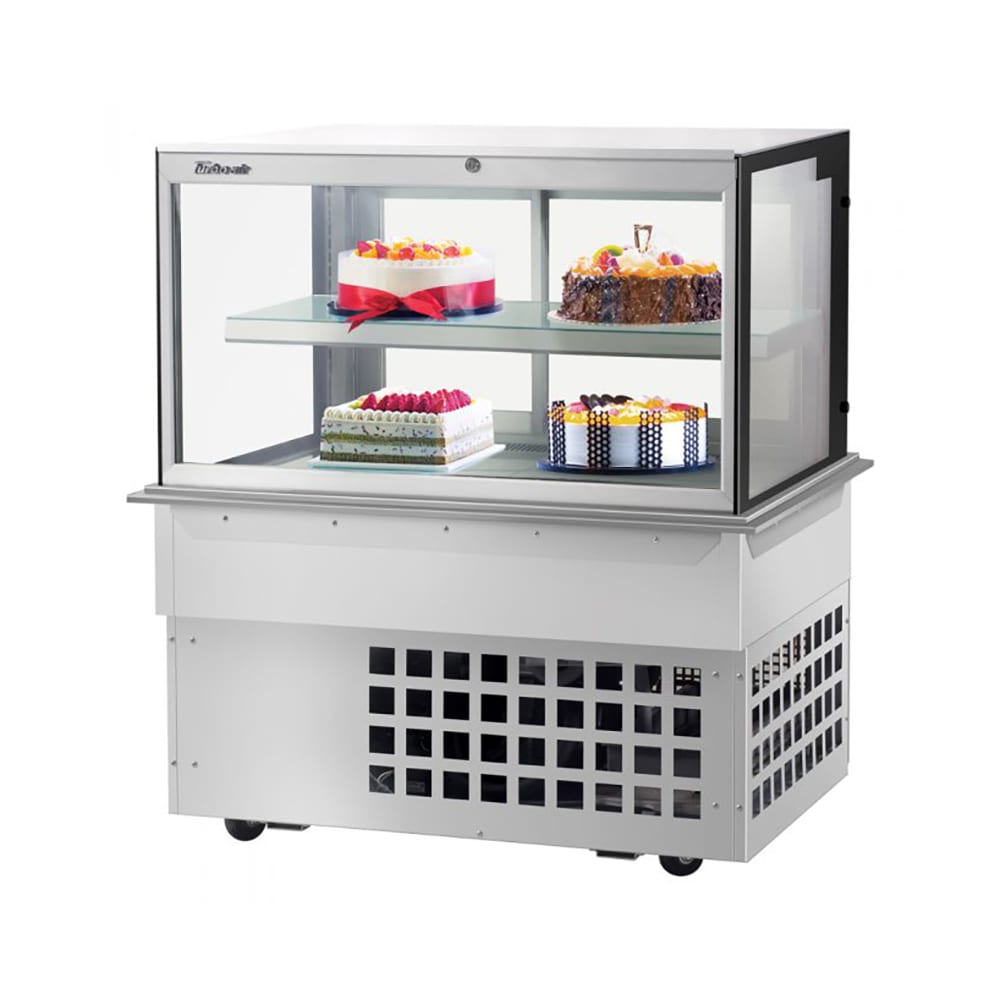 Turbo Air TBP48 - 46FDN 50" Full Service Bakery Display Case - Straight Glass, 2 Levels