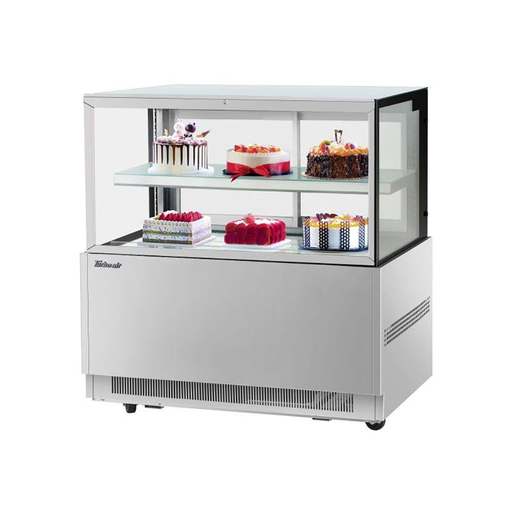 Turbo Air TBP48 - 46FN - S 47" Full - Service Bakery Display Case with Straight Glass and LED Lighting