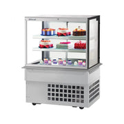 Turbo Air TBP48-54FDN 50" Refrigerated Bakery Display Case - Straight Glass, 3 Levels