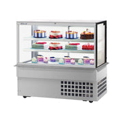 Turbo Air TBP60 - 54FDN 61.75" Refrigerated Bakery Display Case - Straight Glass, 3 Levels, 115v