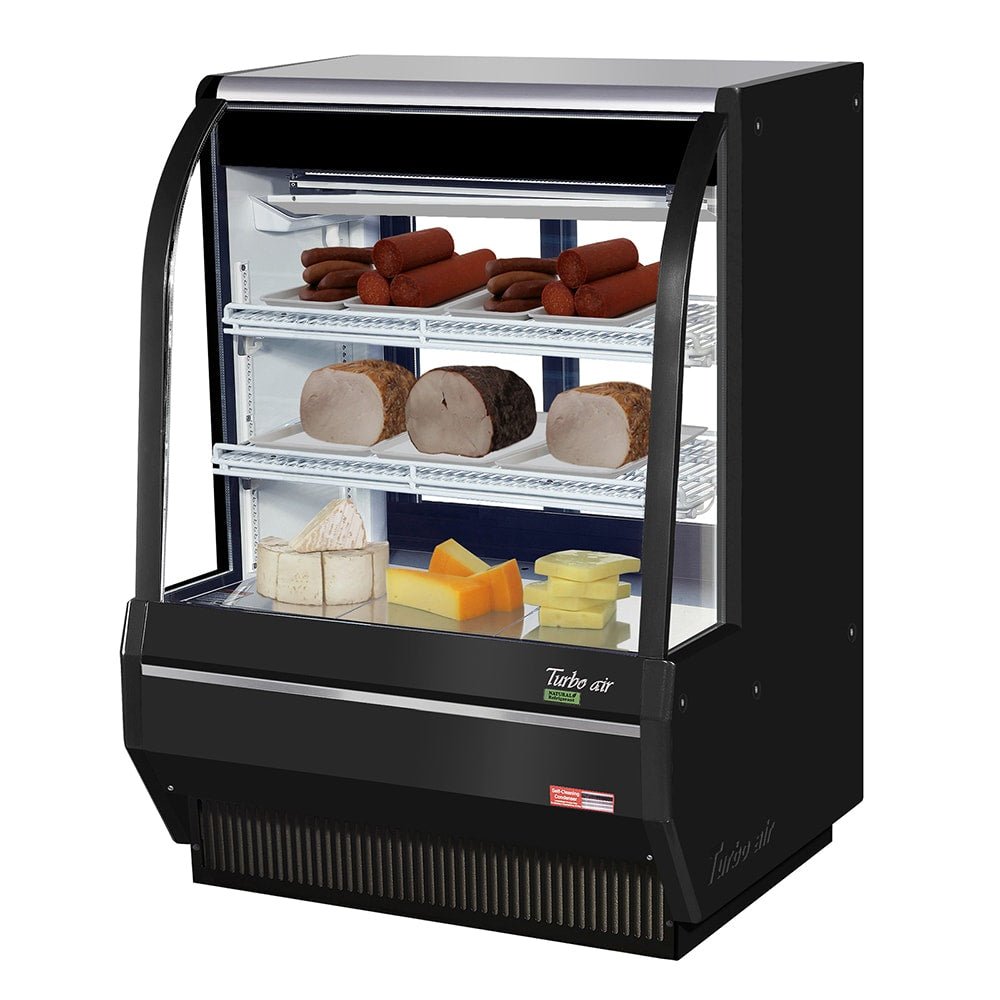Turbo Air TCDD - 36H - B - N 36.5" Curved Glass Full - Service Deli Case - 115V