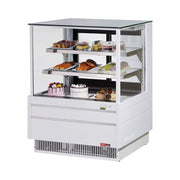 Turbo Air TCGB - 36UF - W - N 36" Full - Service Refrigerated Bakery Display Case - Straight Glass, White
