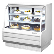 Turbo Air TCGB - 48 - W - N: 48" Full - Service Bakery Display Case with Curved Glass and (3) Levels