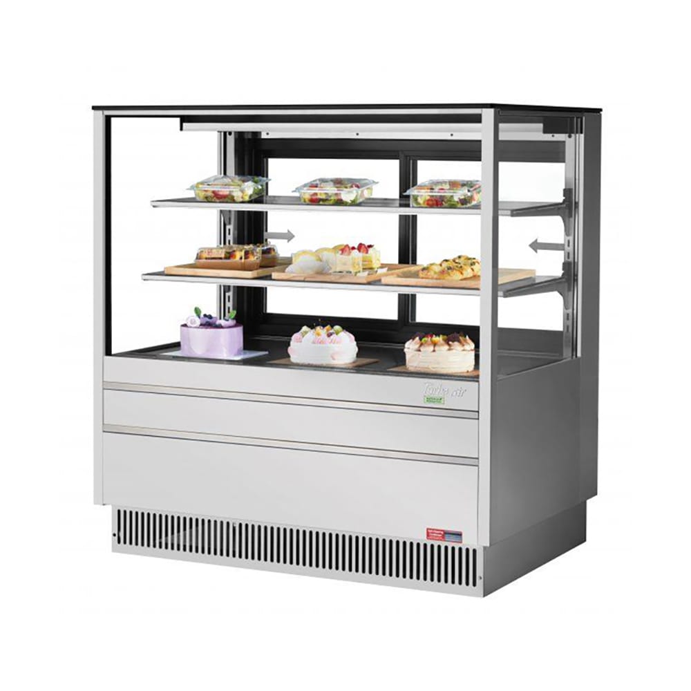 Turbo Air TCGB - 48UF - S - N 48" Full - Service Bakery Display Case - Straight Glass, (3) Levels, 115V