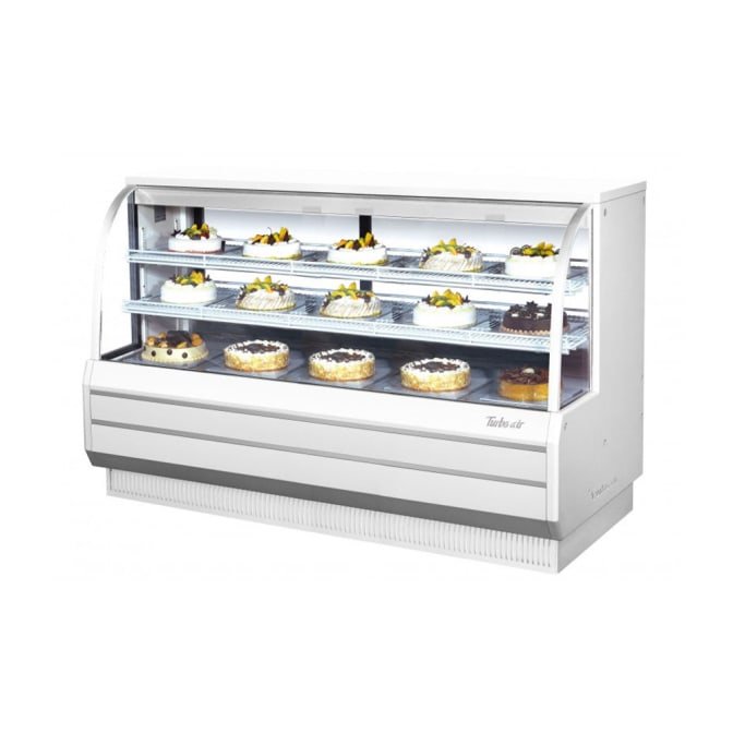 Turbo Air TCGB - 72 - W - N 72" Curved Glass Full - Service Bakery Display Case